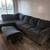 Sectional couch with ottoman 1 thumbnail