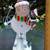 Lighted Color Changing Skiing Snowman Holiday Figurine (w/ 360° video) 2 thumbnail