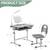 Kids adjustable desk with light and chair 2 thumbnail