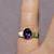 Oval Amethyst - 10K Gold Ribbed Step Ring Mounting 5 thumbnail