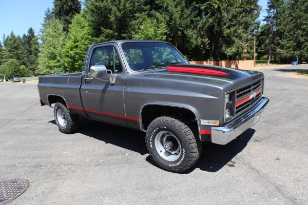 1986 Chevrolet K-10 Shortbox 4x4 - $29,885 (Puyallup)63623005305731120