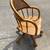 Cane Back Wood Desk Chair Rolling Swivel 4 thumbnail