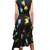 Equipment Femme Samantha Floral Midi Dress asymmetric size 12 black b 7 thumbnail