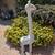 5ft GIRAFFE Vtg "Hollywood Regency" white Wicker Rattan Planter Statue Sculpture 2 thumbnail