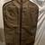 VINTAGE "JOHN WEITZ" TAN HANGING TRAVEL GARMENT BAG with 7 HANGERS 2 thumbnail