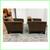 Pottery Barn Dark Brown Velvet Chairs + Ottoman, Set Of Three 6 thumbnail