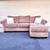 Brown Microfiber Reversible Sectional Couch Sofa 1 thumbnail