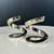 Pair of Silver Plate Coil Snake Candle Holders by Bertil Vallien for D 2 thumbnail