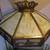 Antique Rare Slag Glass Ceiling Fixture W/Sailboat Theme 6 thumbnail