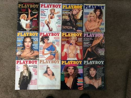 Playboy Magazines...1985 1