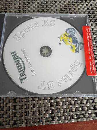 Triumph Sprint rs/st service manual cd 1