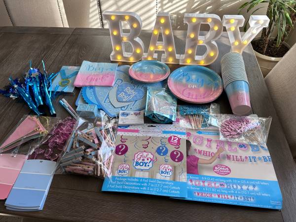 Gender reveal items 1