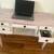 Desk reception desk writing table BOHO style  43” wide vintage 8 thumbnail