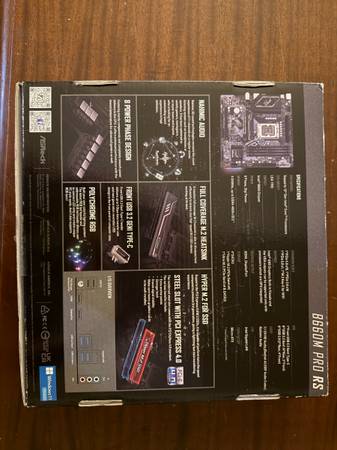 ASRock B660 Pro RS ATX Motherboard – LGA 1700, DDR4 – New - $90 (Vista)63471473138691121
