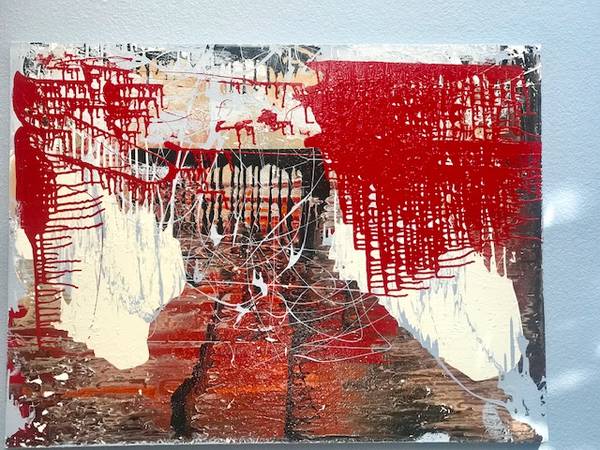 BRIDGE OVER TROUBLED WATER ORIGINAL  IMPRESSONIST  ACRYLIC PAINTING 1