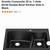 KRAUS-Quarza Drop-in/Undermount Granite Composite 33 in. 1-Hole 60/40 3 thumbnail