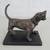 Vtg. Bronze Tone Hunting Dog With Bone Die Cast Metal Statue 8" Length 3 thumbnail