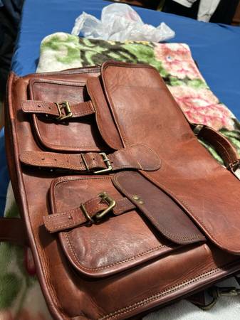 Komal’s Passion Leather Men/Women Messenger Briefcase For Laptop + 1