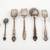 7 Antique Serving Forks Spoons, Deepsilver, A1, Others 4 3/8" - 9" 3 thumbnail