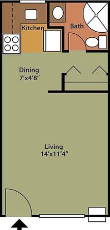 $780 / 315ft2 - 3rd floor studio (1147 W. Grand River Williamston)63920838464387121