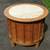 MCM Walnut Drum Cabinet End Table Kent Coffey mid century modern 11 thumbnail