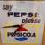 1960s Vintage Square"Say Pepsi" Please" Clock >Works! >16" 2 thumbnail