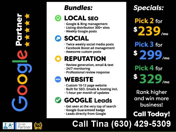 🔵🔴🟡Pick ANY 2🔵Website🟡Local SEO🔴Excl Leads🔵🔴🟡$239mo 1