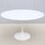 Mid-Century Eero Saarinen for Knoll 47" Round White Tulip Dining Table 3 thumbnail