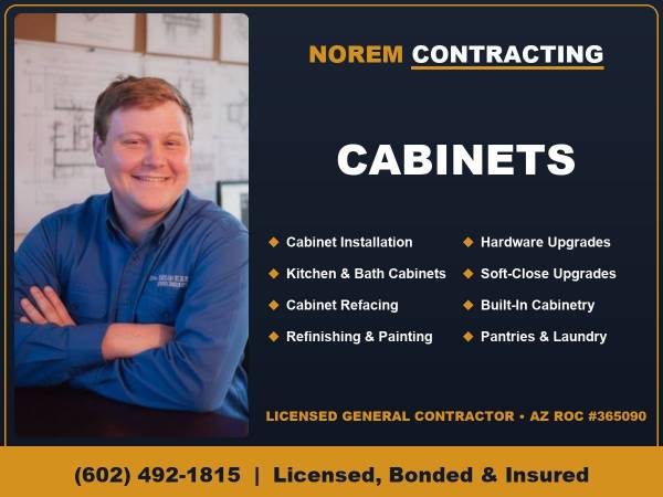 Kitchen, Bathroom & Garage Cabinets - Full Service Licensed Contractor 1
