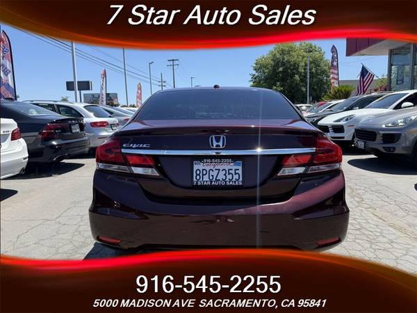 2013 HONDA CIVIC EX w/Navi *** CLEAN TITLE ** GAS SAVER ** $2500 DOWN - $10,999 (5000 MADISON AVE | CALL/TEXT 916-884-6010)63496338786051124
