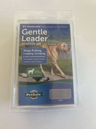 Gentle Leader Headcollar Silver for Large Dog 60-130 lbs - Brand New 1