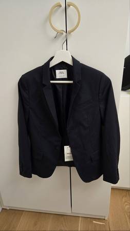 BOYS BLAZER - Zara Navy Blue ***BRAND NEW***  Size 11/12 1
