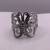 Lady's Silver Butterfly Ring 925 Silver 3.22g 2 thumbnail