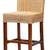 New! Baxton Studio Racquel Modern Bohemian Natural Rattan and Mahogany Wood Bar  3 thumbnail
