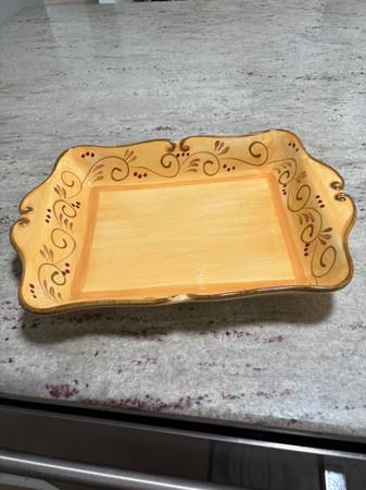 17 inch Rectangular Baker, Italian Villa 1