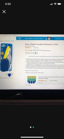 Dawn Fillable Scrubbing Dishwand 4 Pack With Refill Heads 1