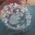 Beautiful Christmas Santa 15" Crystal Cake Plate 1 thumbnail