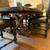 Rustic Trestle Dining Table & 6 Crocodile-Textured Nailhead Chairs 3 thumbnail