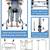 Standing Walker 8-Wheel Adjustable Height 220 lb Indoor Adult/Senior Blue/Black 4 thumbnail
