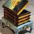 VINTAGE STORAGE BOX WITH HAND PAINTED SAILING SHIP 1 thumbnail