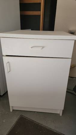 Closetmaid 35.5"H  Storage Cabinet/Cupboard w/1 Door & Drawer - white 1