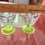 Pair Anchor Hocking Parfait Glass, Ice Cream Glass, Uranium Glass base 1940’s 6 thumbnail