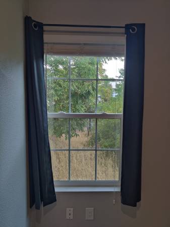 Target 2 small window set Curtain Rods and Blackout curtains 1