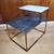 2017 CB2 Two-Tiered Dual Tone Marble Side Table on Gold Base 1 thumbnail