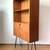 Vintage MCM teak shelf unit on hairpin legs, made in Denmark. 7 thumbnail