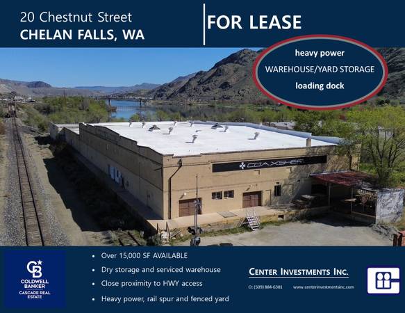 $2,700 / 5400ft2 - Chelan Falls - Warehouse & Yard Storage (Chelan Falls)63828129024897120
