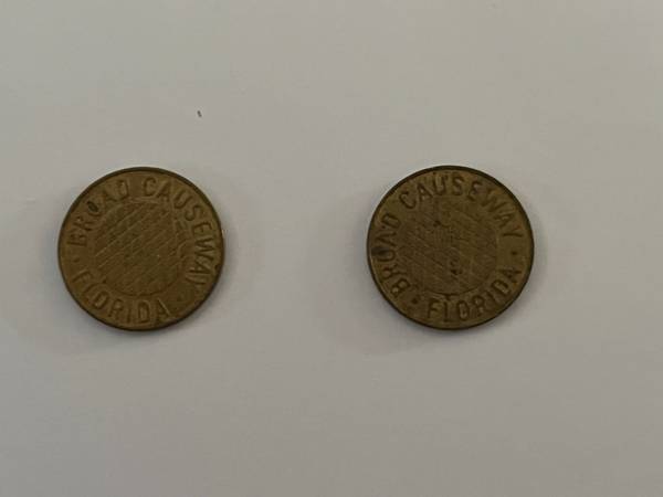 Broad Causeway Florida Tokens 1