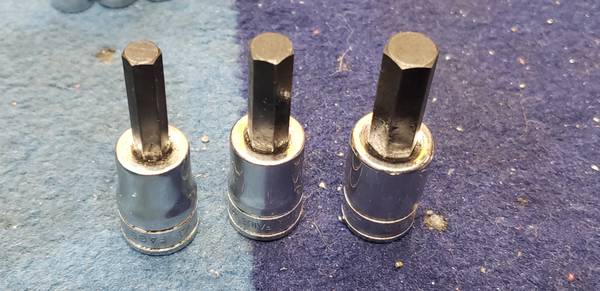 Snap-on Hex Allen Sockets 3/8" Drive 1