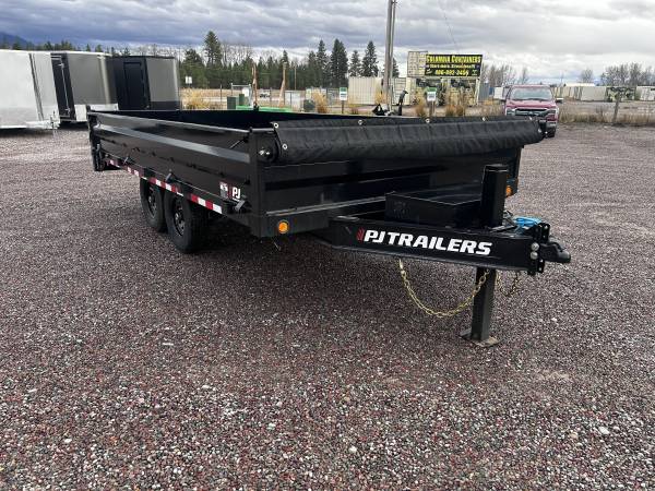 New 2026 PJ 8' X 16' Deckover Dump Trailer (14k) 1