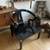 Chin Hua Black Lacquered Chinoiserie Armchair James Mont Horseshoe Rar 1 thumbnail